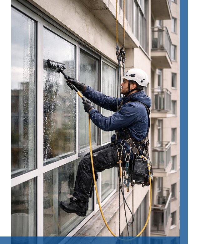 Мойка балконного остекления в Когалыме от 3618 р. | ВЫСОТНИК-Кгл