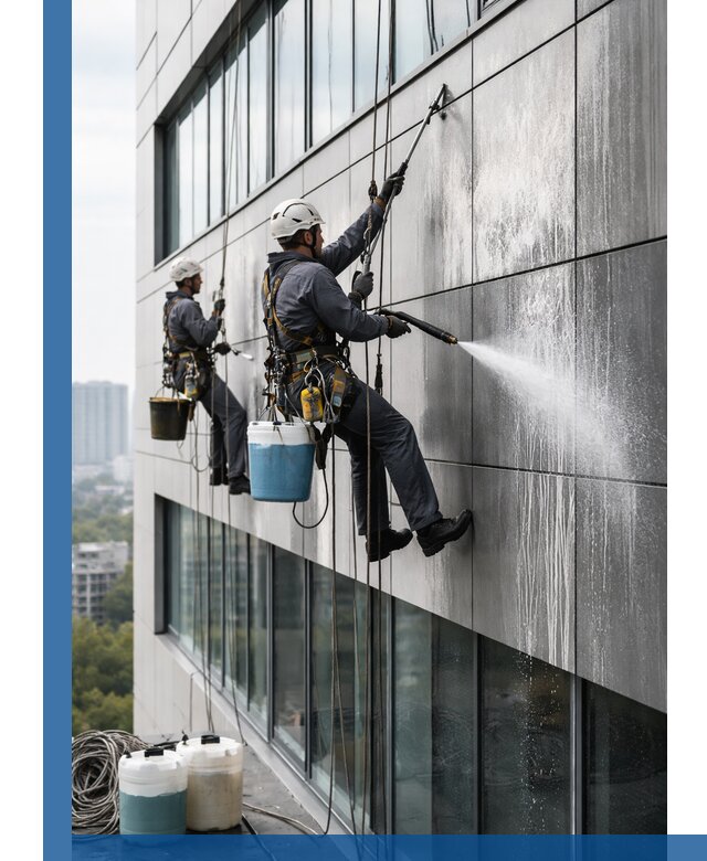 Профессиональная мойка вентилируемых фасадов в Когалыме