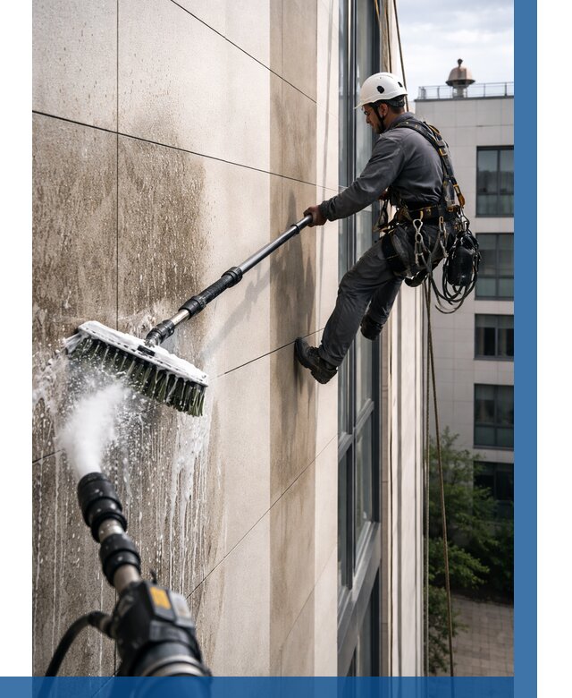 Мойка фасада из керамогранита в Когалыме от 310 р. | ВЫСОТНИК-Кгл