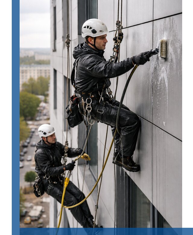 Профессиональная мойка фасада из композита в Когалыме
