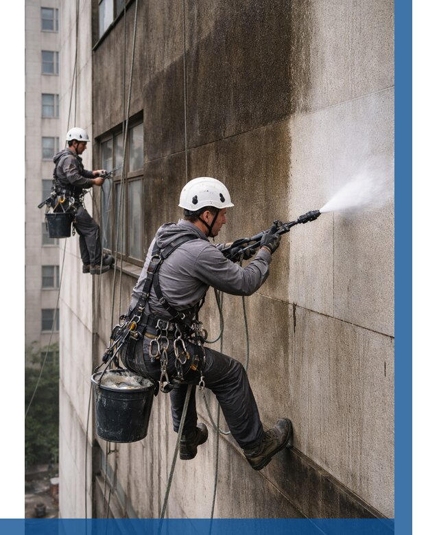 Очистка фасада от копоти в Когалыме от 258 р. | ВЫСОТНИК-Кгл