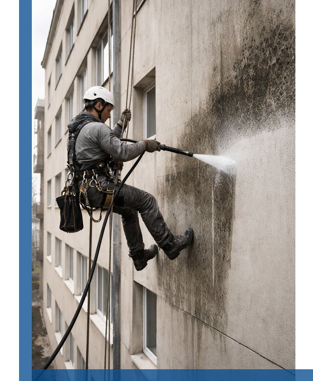 Профессиональная очистка фасадов от плесени в Когалыме