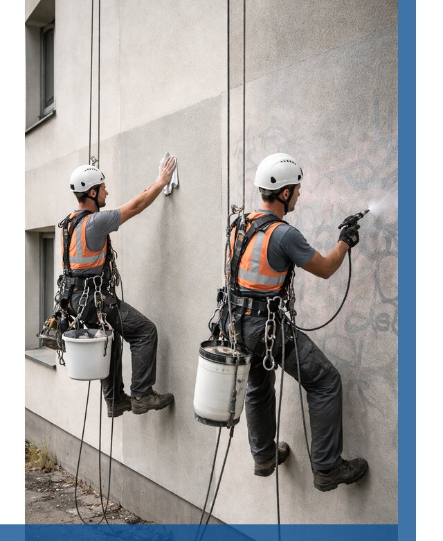 Антиграффити покрытие фасада в Когалыме от 620 р. | ВЫСОТНИК-Кгл