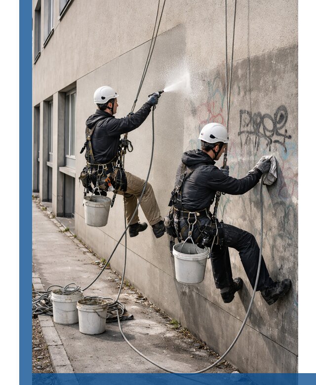 Антиграффити покрытие фасада с защитой от надписей в Когалыме