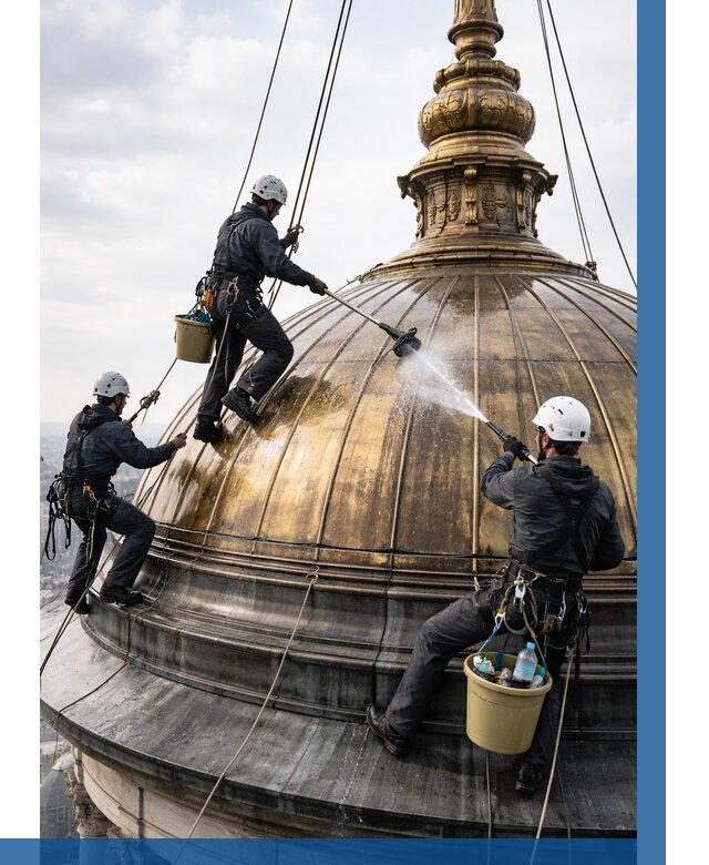 Мойка куполов и шпилей в Когалыме от 8270 р. - заказать | ВЫСОТНИК-Кгл