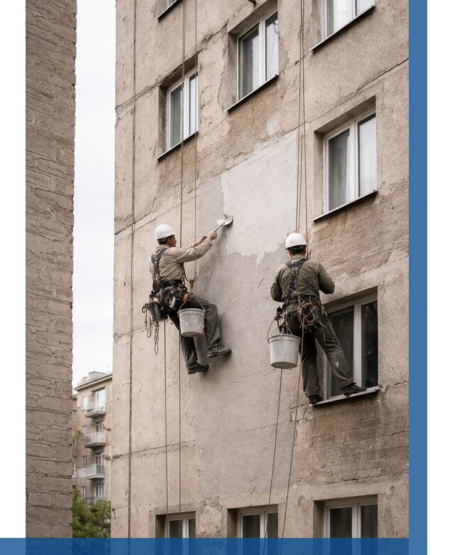 Косметический ремонт фасада в Когалыме от 1137 р. | ВЫСОТНИК-Кгл