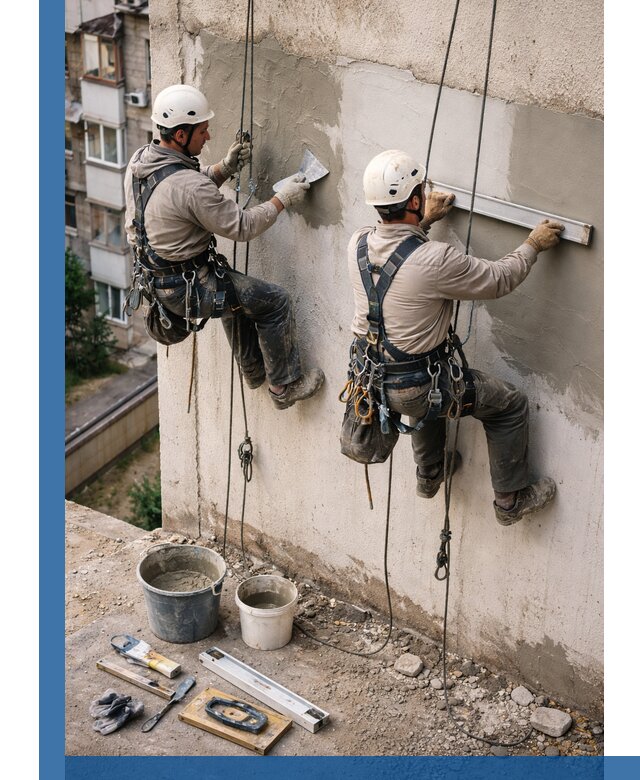 Комплексный ремонт штукатурного фасада с гарантией в Когалыме