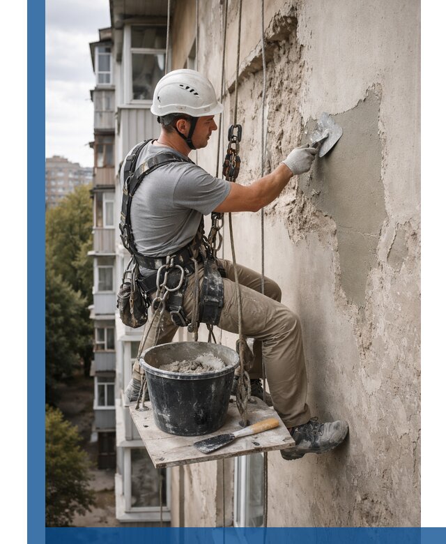 Восстановление фасадной штукатурки в Когалыме с гарантией качества