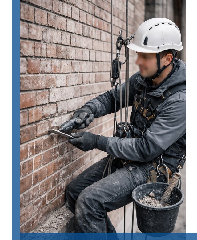 Расшивка кирпичных швов фасадов и стен, ремонт в Когалыме