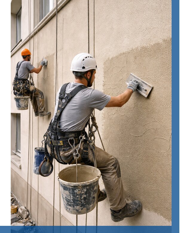 Декоративная штукатурка фасада в Когалыме от 1241 р. | ВЫСОТНИК-Кгл