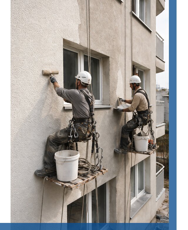 Нанесение короеда на фасад в Когалыме от 465 р. | ВЫСОТНИК-Кгл