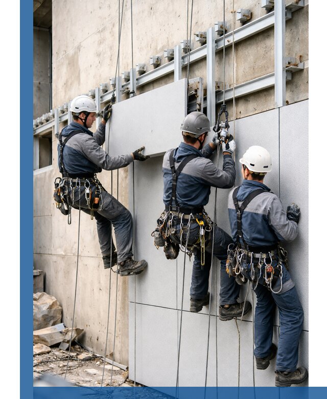 Монтаж вентилируемого фасада в Когалыме под ключ с гарантией качества