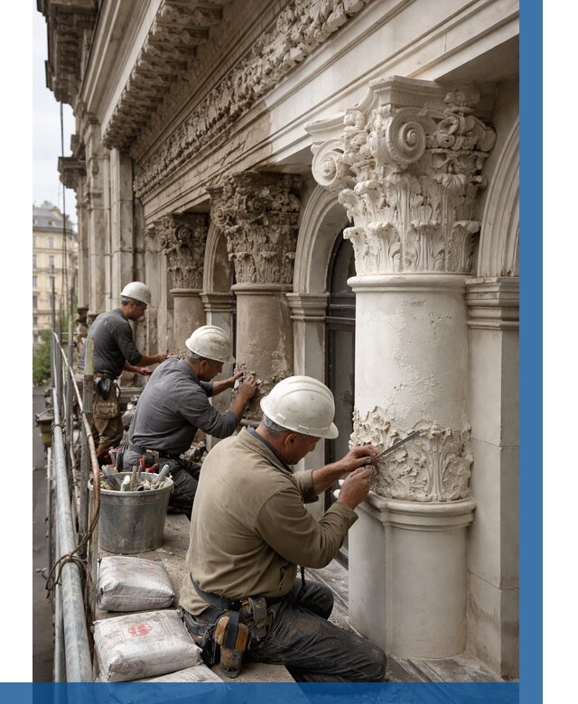 Реставрация фасадной лепнины в Когалыме от 2585 р. | ВЫСОТНИК-Кгл