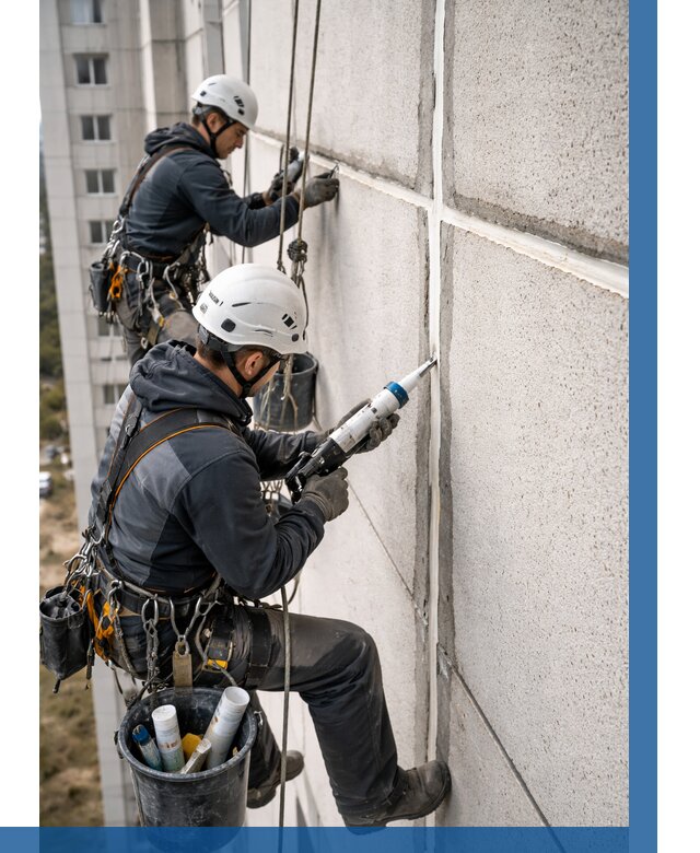 Герметизация межпанельных швов в Когалыме от 724 р. | ВЫСОТНИК-Кгл