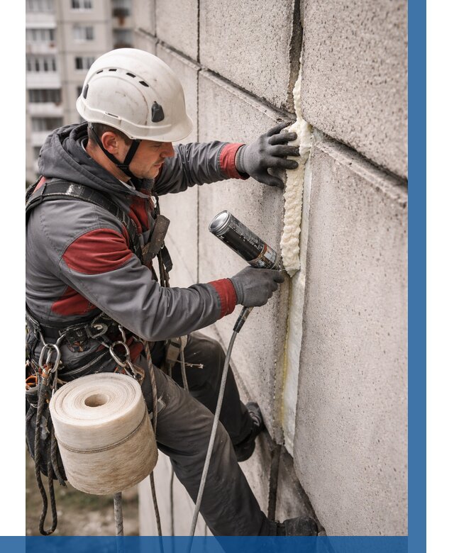 Утепление межпанельных швов в Когалыме от 724 р. | ВЫСОТНИК-Кгл