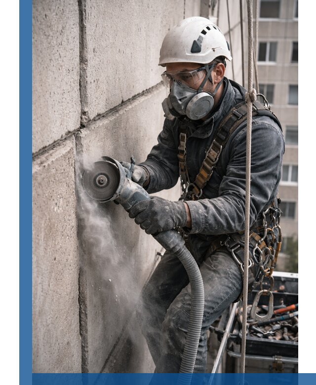 Штробление межпанельных швов в Когалыме качественно и быстро