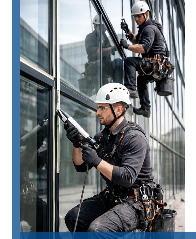 Герметизация витражных швов в Когалыме для зданий и фасадов