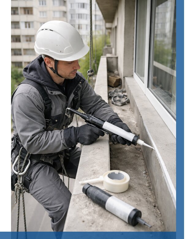 Герметизация швов лоджии в Когалыме от 4652 р. | ВЫСОТНИК-Кгл