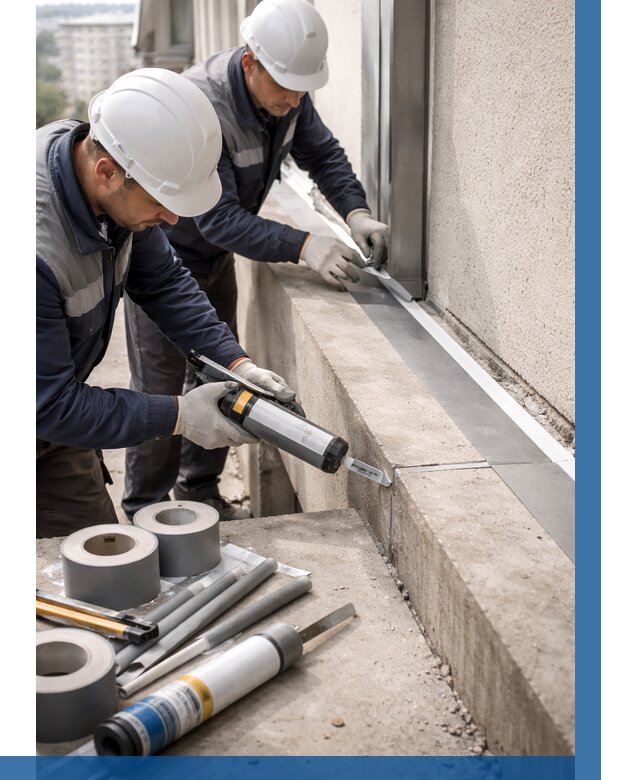 Герметизация примыкания балкона в Когалыме от 4652 р. | ВЫСОТНИК-Кгл