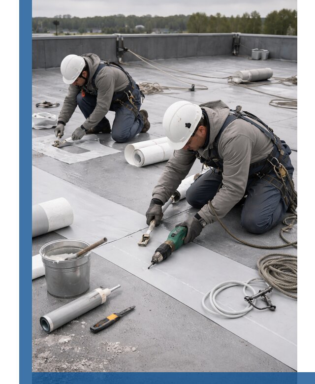 Ремонт мембранной кровли в Когалыме качественно и с гарантией