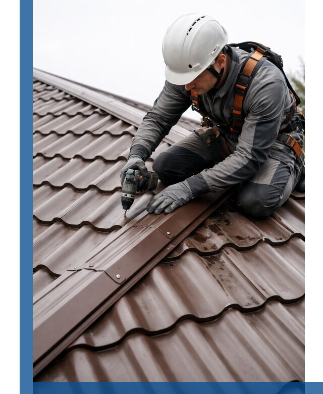 Ремонт металлочерепицы на крыше в Когалыме профессионально