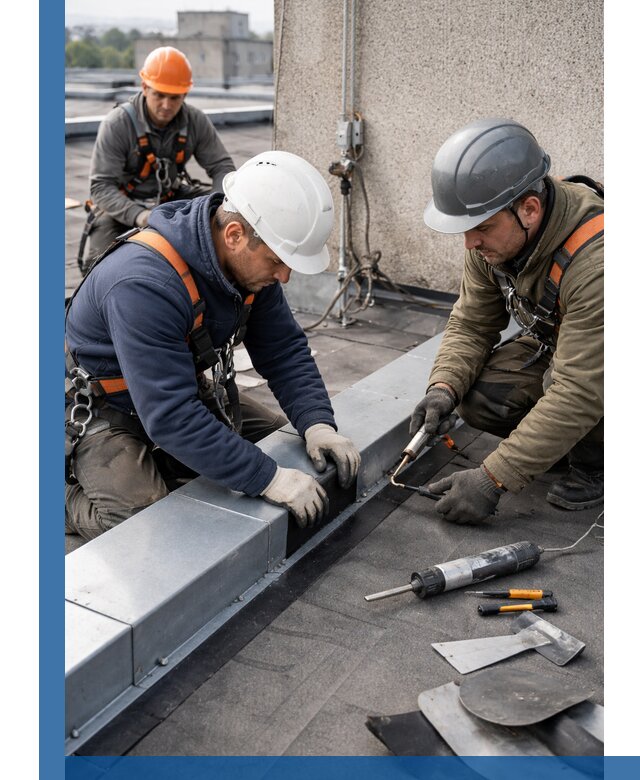 Ремонт кровельных примыканий в Когалыме профессионально