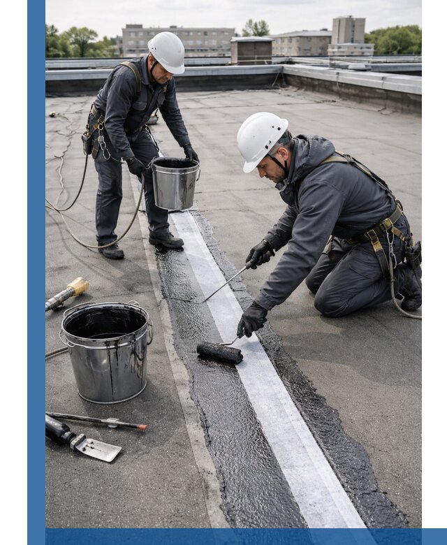 Гидроизоляция кровли мастикой в Когалыме надежная защита