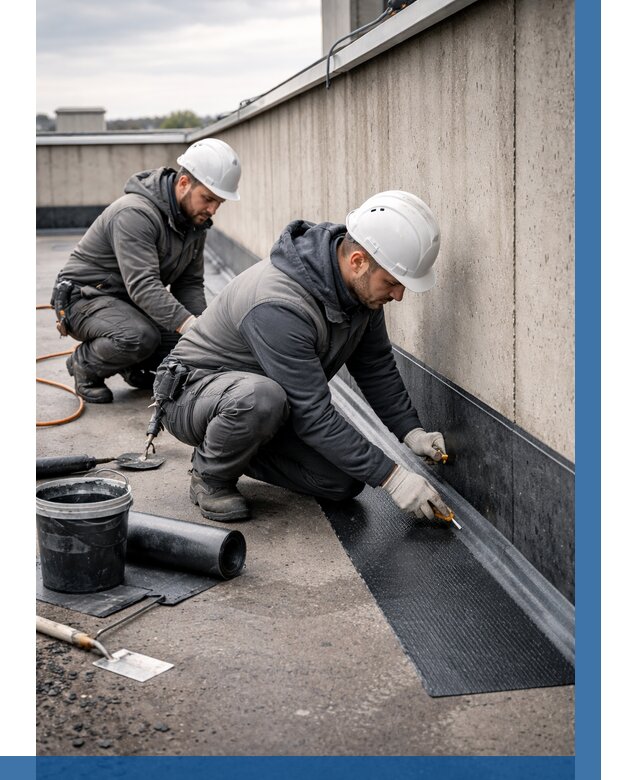 Гидроизоляция примыканий на кровле в Когалыме от 930 р. | ВЫСОТНИК-Кгл