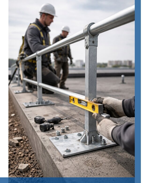 Монтаж кровельного ограждения в Когалыме от 1241 р. | ВЫСОТНИК-Кгл