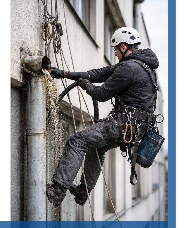 Прочистка водосточных труб в Когалыме от 3618 р. | ВЫСОТНИК-Кгл