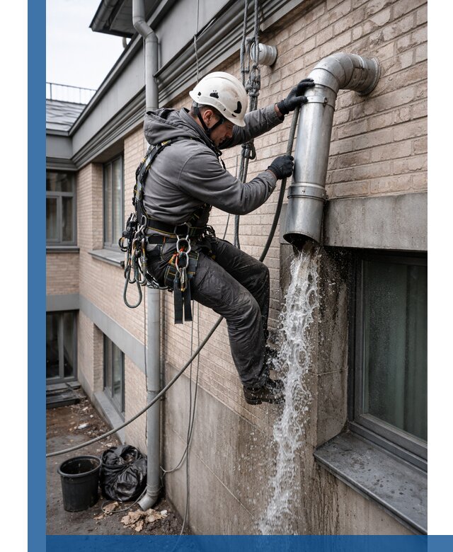 Профессиональная прочистка водосточных труб в Когалыме с гарантией