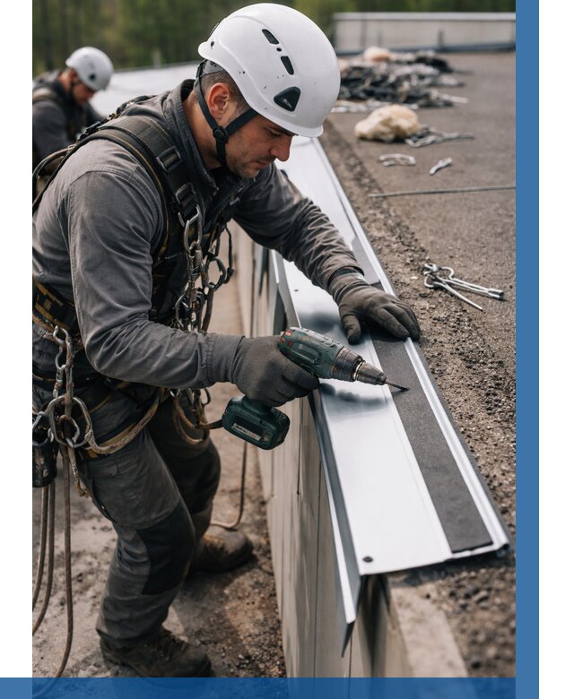 Монтаж капельника на кровле в Когалыме от 310 р. | ВЫСОТНИК-Кгл