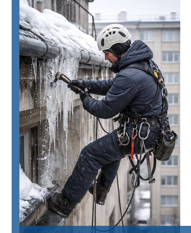 Удаление наледи и чистка водостоков в Когалыме оперативно и безопасно