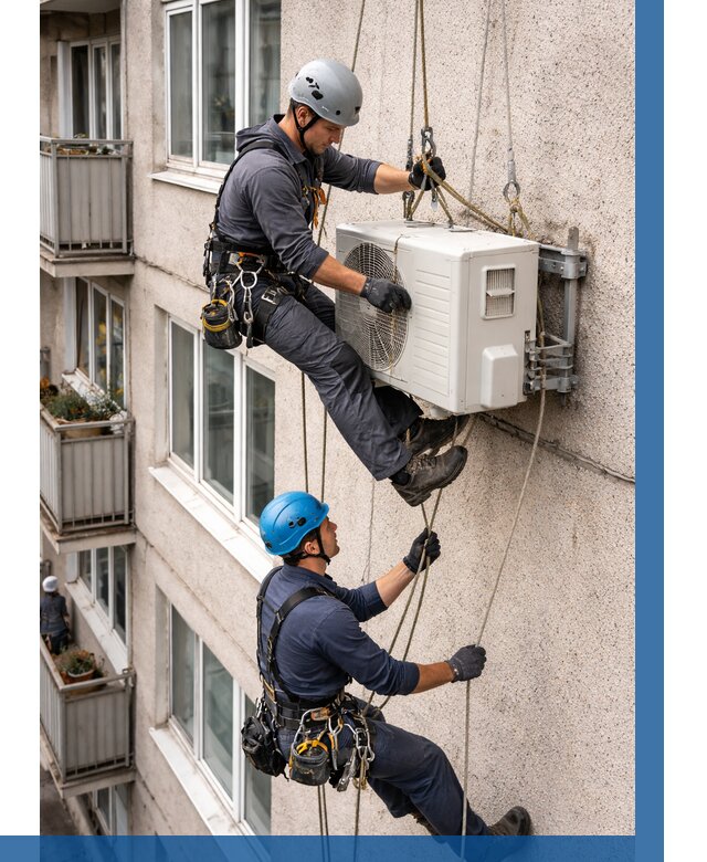 Перенос внешнего блока кондиционера в Когалыме от 9304 р.| ВЫСОТНИК-Кгл