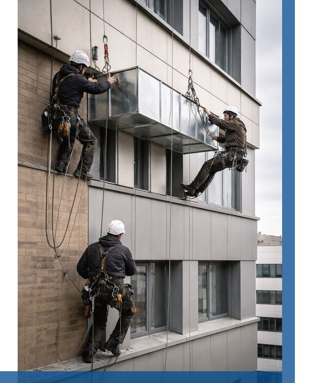 Монтаж воздуховодов на фасаде в Когалыме от 1551 р. | ВЫСОТНИК-Кгл