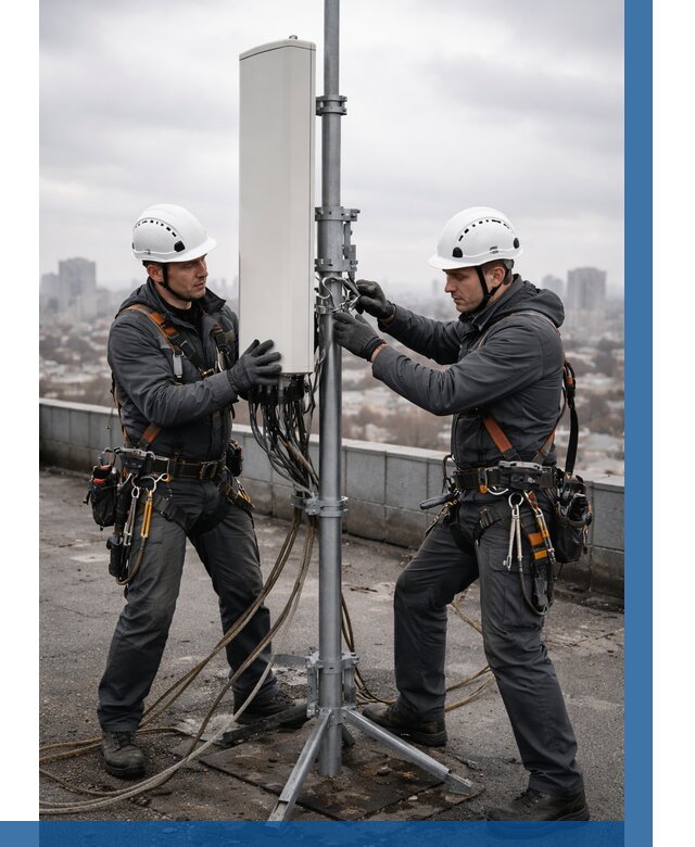 Монтаж антенн связи на крыше в Когалыме от 8787 р. | ВЫСОТНИК-Кгл