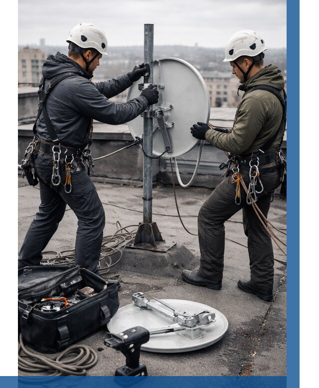 Демонтаж антенн на крыше в Когалыме от 4652 р. | ВЫСОТНИК-Кгл