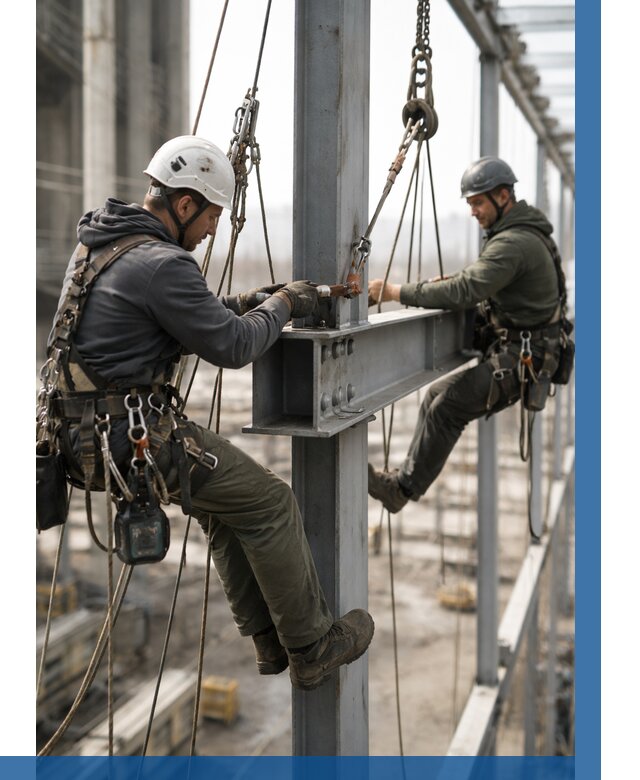 Монтаж металлоконструкций на высоте в Когалыме от 3618 р. | ВЫСОТНИК-Кгл