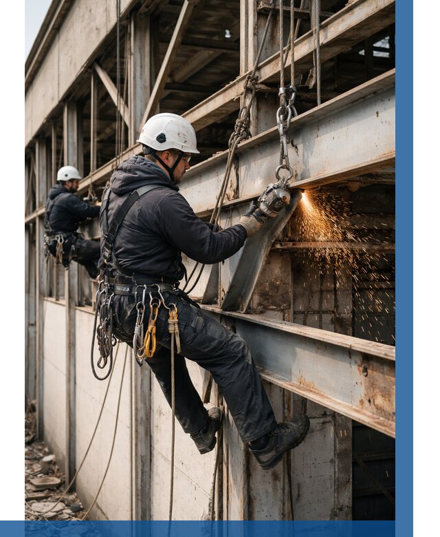 Демонтаж металлоконструкций на высоте в Когалыме от 6720р. |ВЫСОТНИК-Кгл