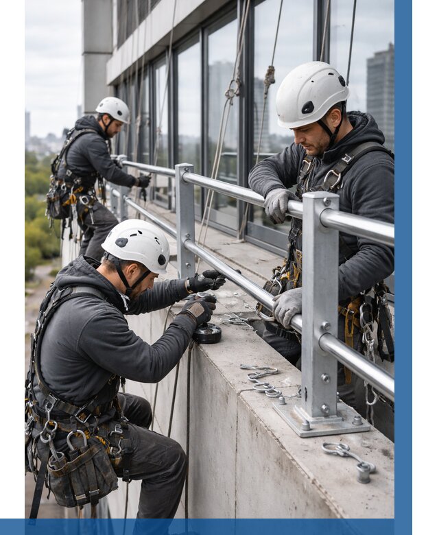 Монтаж ограждений на высоте в Когалыме, от 1241 р. | ВЫСОТНИК-Кгл