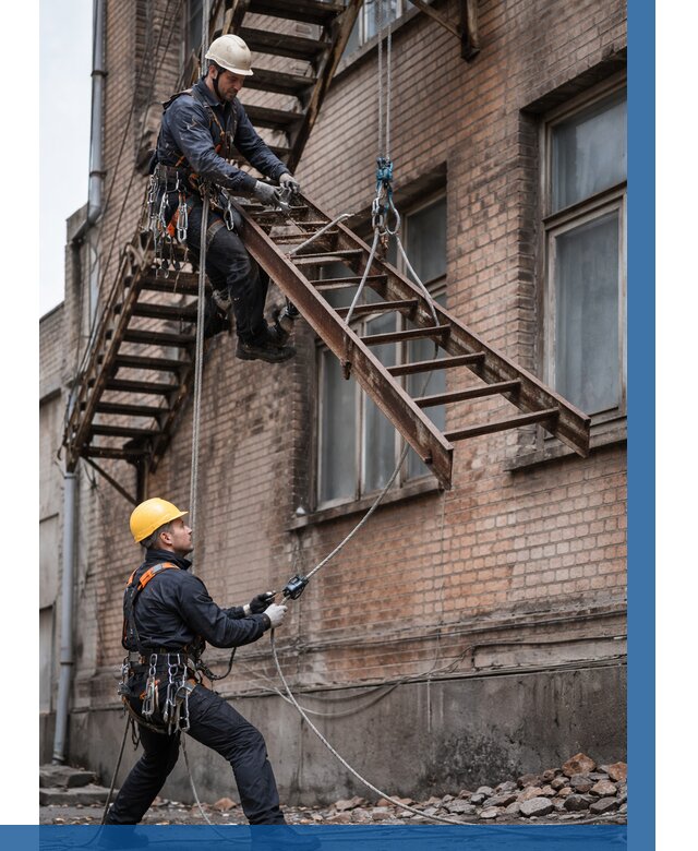 Демонтаж пожарной лестницы в Когалыме от 12406 р. | ВЫСОТНИК-Кгл