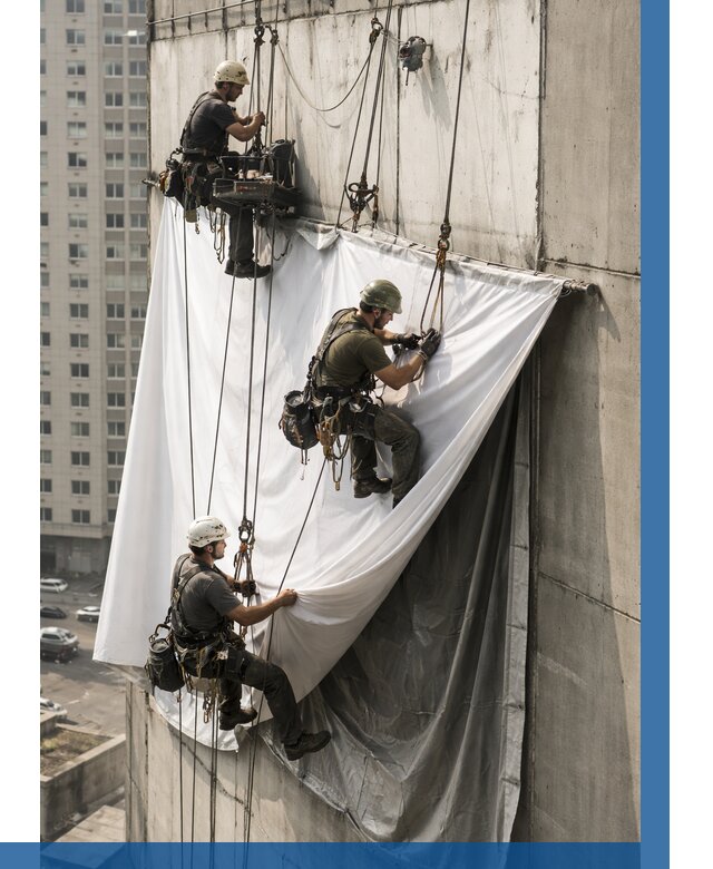 Замена баннерного полотна в Когалыме от 6720 р. | ВЫСОТНИК-Кгл—заказать