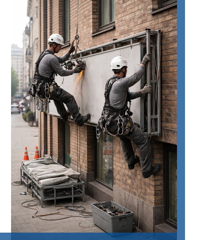 Демонтаж рекламной вывески в Когалыме от 6720 р. | ВЫСОТНИК-Кгл