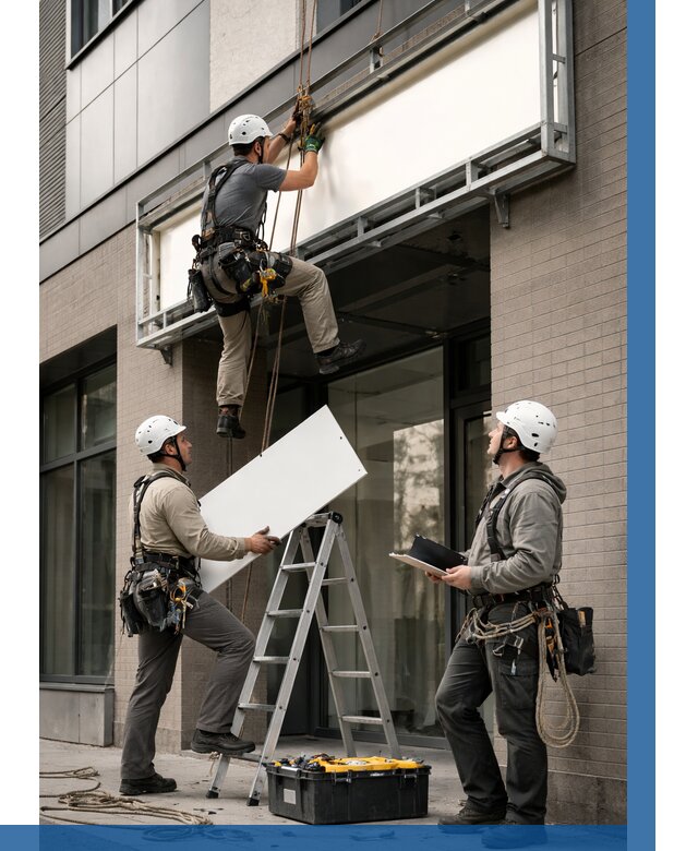 Монтаж светового короба в Когалыме от 6720 р. | ВЫСОТНИК-Кгл