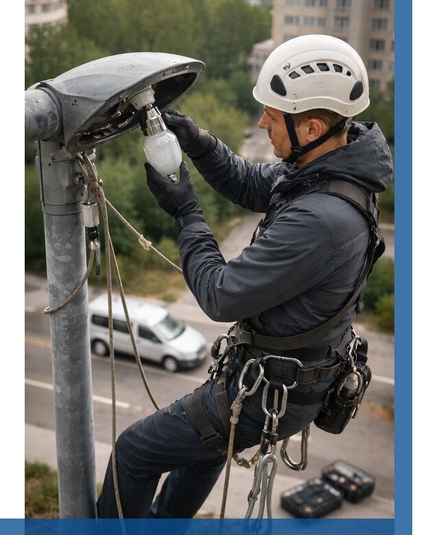 Замена ламп на высоте в Когалыме от 2585 р. | ВЫСОТНИК-Кгл