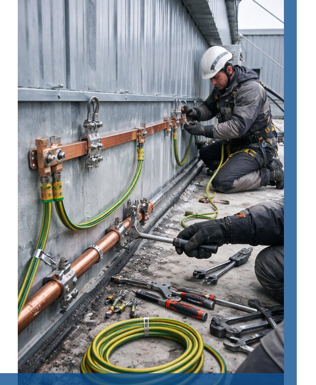 Монтаж заземления здания в Когалыме от 25845 р. | ВЫСОТНИК-Кгл