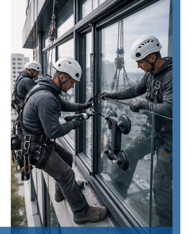 Витражное остекление зданий в Когалыме от 3618 р. | ВЫСОТНИК-Кгл