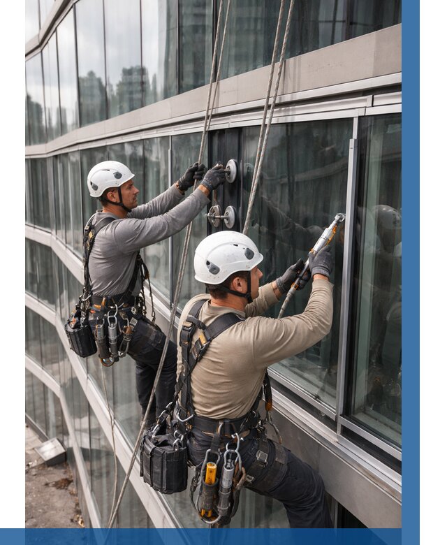 Радиусное остекление фасада в Когалыме от 12406 р. | ВЫСОТНИК-Кгл