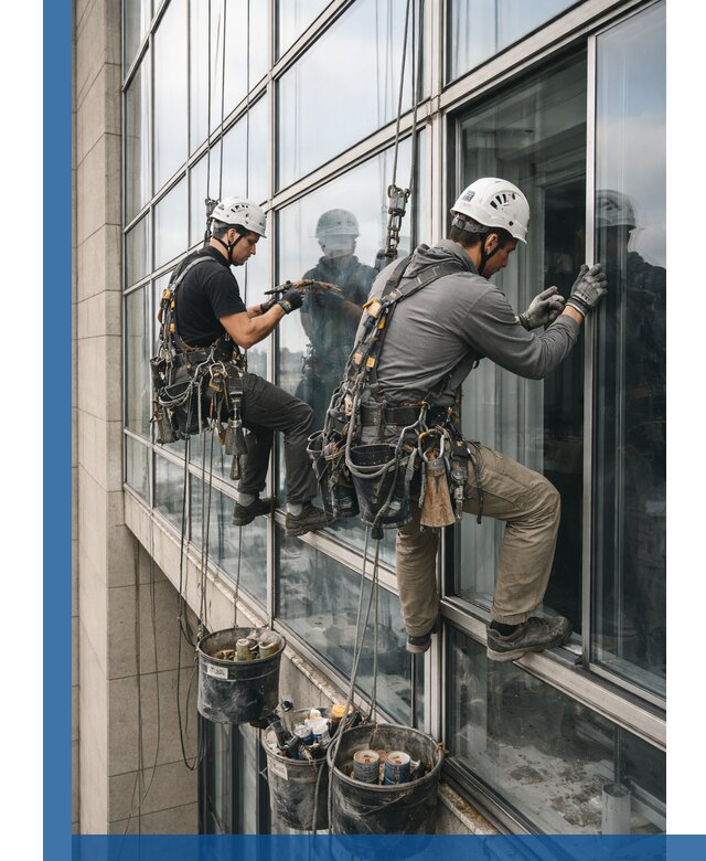 Ремонт витражных конструкций и фасадного остекления в Когалыме