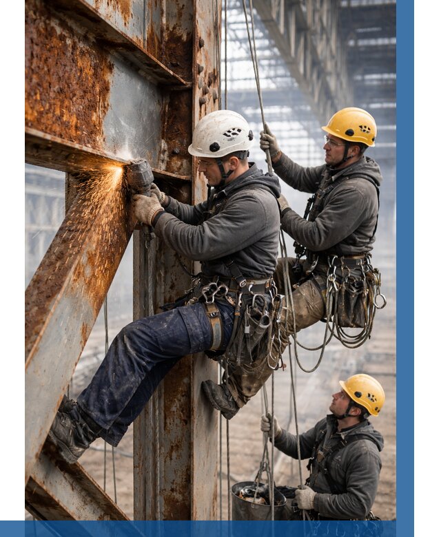 Зачистка металла от ржавчины в Когалыме от 362 р. | ВЫСОТНИК-Кгл